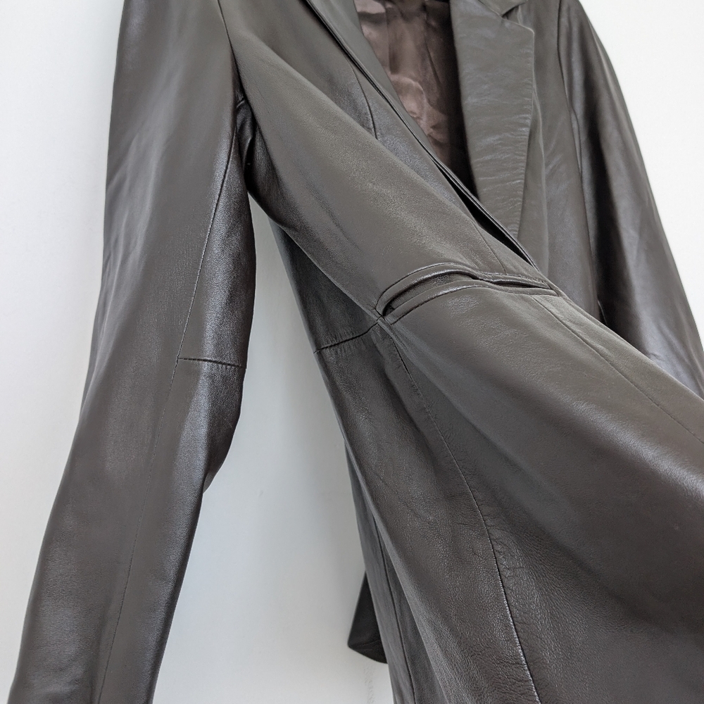 Denim&Co Brown Leather Jacket - Picture 6 of 16